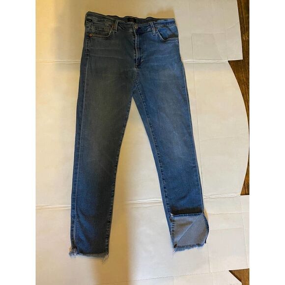 Citizens of Humanity Rocket High Rise Skinny Split Hem Ankle Jeans - Sz 30 - Picture 1 of 10